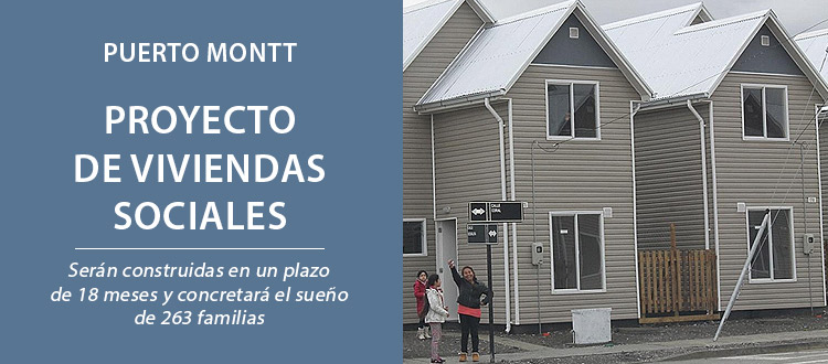 Proyecto de viviendas sociales impulsado por el Municipio de Puerto Montt permitirá concretar el sueño de 263 familias