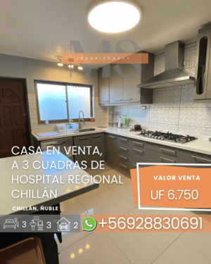 Casa en Chillán - INMUEBLE A 3 CUADRAS DE NUEVO HOSPITAL REGIONA...-3 Casa en Chillán - INMUEBLE A 3 CUADRAS DE NUEVO HOSPITAL REGIONA...-3