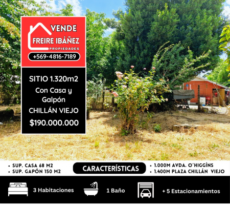 Terreno en Chillán Viejo - 57404-1 Terreno en Chillán Viejo - 57404-1