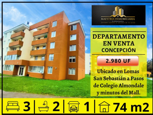 Departamento en Concepción - Se Vende Departamento en Lomas San Sebastián -...-1 Departamento en Concepción - Se Vende Departamento en Lomas San Sebastián -...-1