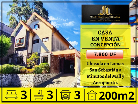 Casa en Concepción - Se Vende Casa Lomas San Sebastián - Concepción -1 Casa en Concepción - Se Vende Casa Lomas San Sebastián - Concepción -1