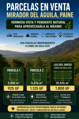 Terreno en Paine - Oportunidad Única en Sector Residencial (163799)-1 Terreno en Paine - Oportunidad Única en Sector Residencial (163799)-1