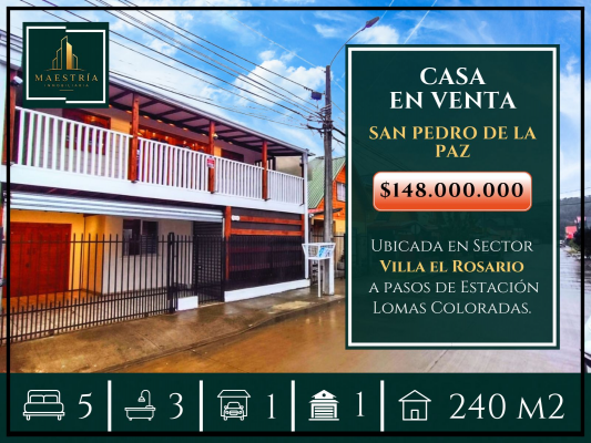 Casa en San Pedro de la Paz - Se Vende Casa Villa el Rosario - San Pedro de ...-1 Casa en San Pedro de la Paz - Se Vende Casa Villa el Rosario - San Pedro de ...-1