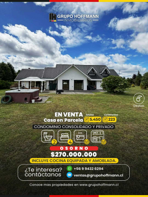 Casa en Osorno - Casa Amplia y Moderna en Sector Tranquilo (167783)-1 Casa en Osorno - Casa Amplia y Moderna en Sector Tranquilo (167783)-1