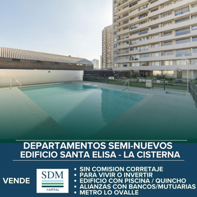 Departamento en La Cisterna - DEPARTAMENTOS SEMINUEVOS DESCUENTO 20 INMOBILIARIA-1 Departamento en La Cisterna - DEPARTAMENTOS SEMINUEVOS DESCUENTO 20 INMOBILIARIA-1