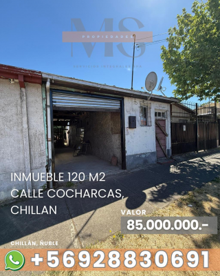 Casa en Chillán - PROPIEDAD DE INVERSIÓN CALLE COCHARCAS EN CENT...-1 Casa en Chillán - PROPIEDAD DE INVERSIÓN CALLE COCHARCAS EN CENT...-1
