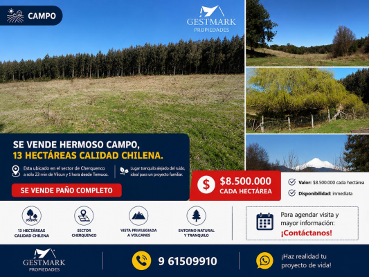 Terreno en Vilcún - VENTA TERRENO - SITIO 13MTS Vilcún-1 Terreno en Vilcún - VENTA TERRENO - SITIO 13MTS Vilcún-1