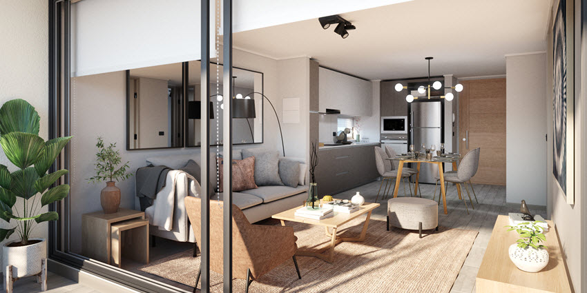 Proyecto Brown Plaza Nunoa de Inmobiliaria ICOM-3